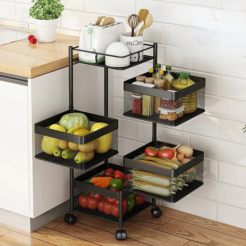 Premium Square Metal Trolley By MATRIX