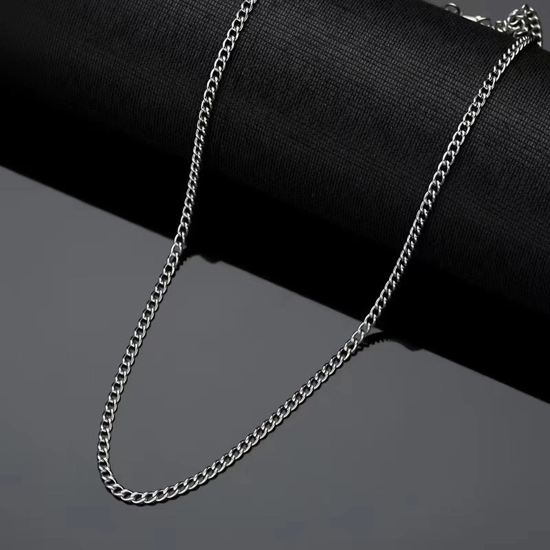 Hip-hop Letter Titanium Steel Plating Gold Plated Pendant Necklace