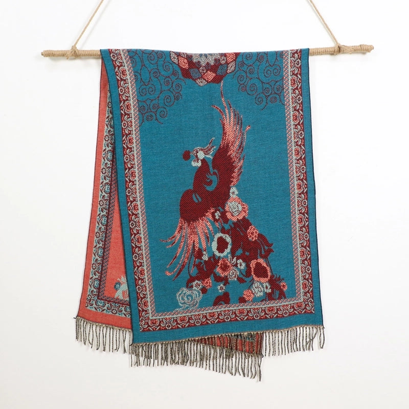 New Arrival Of Autumn And Winter Scarf Plus-Sized Thick Warm Winter Shawl Office Airport Cover Blanket Ethnic Style Shawl