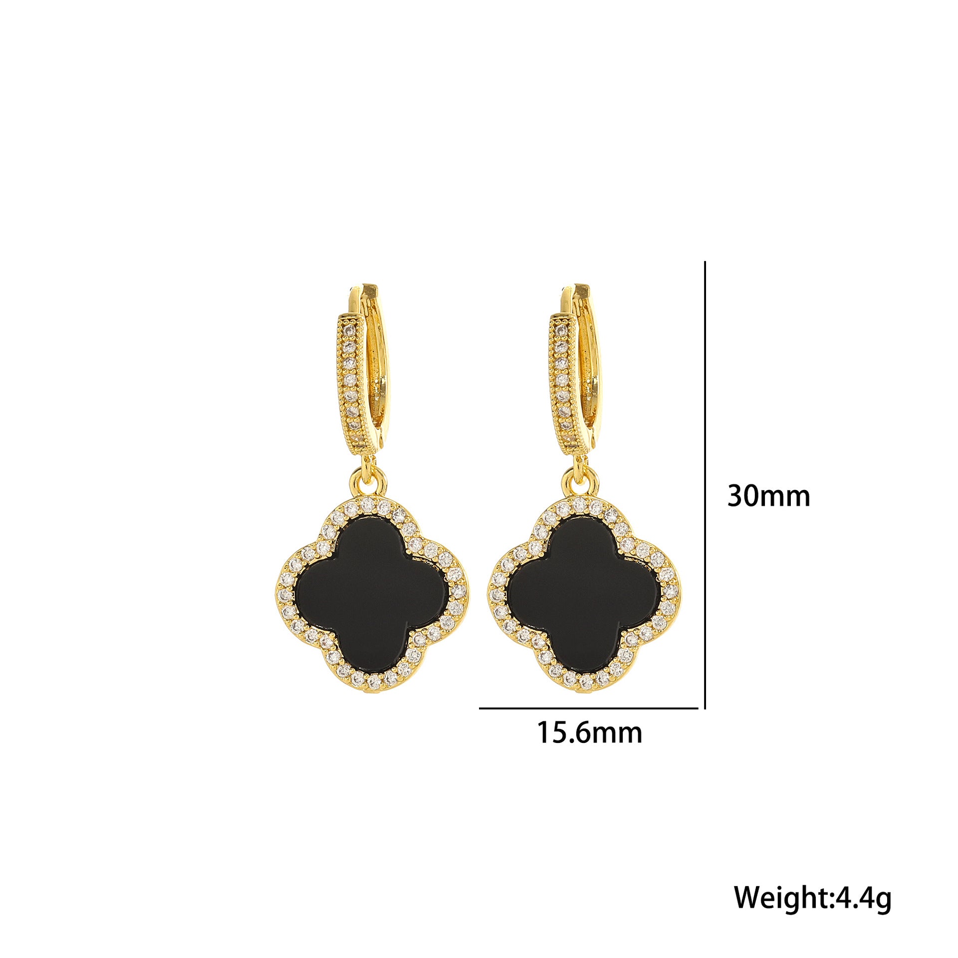 Quadrilateral Titanium Steel 18K Gold Plated Necklaces