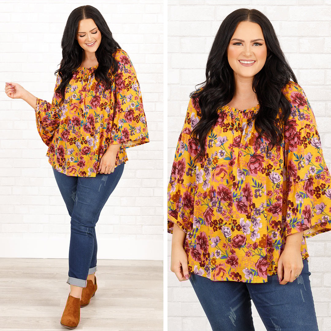 One Kiss Top. Marigold Mauve