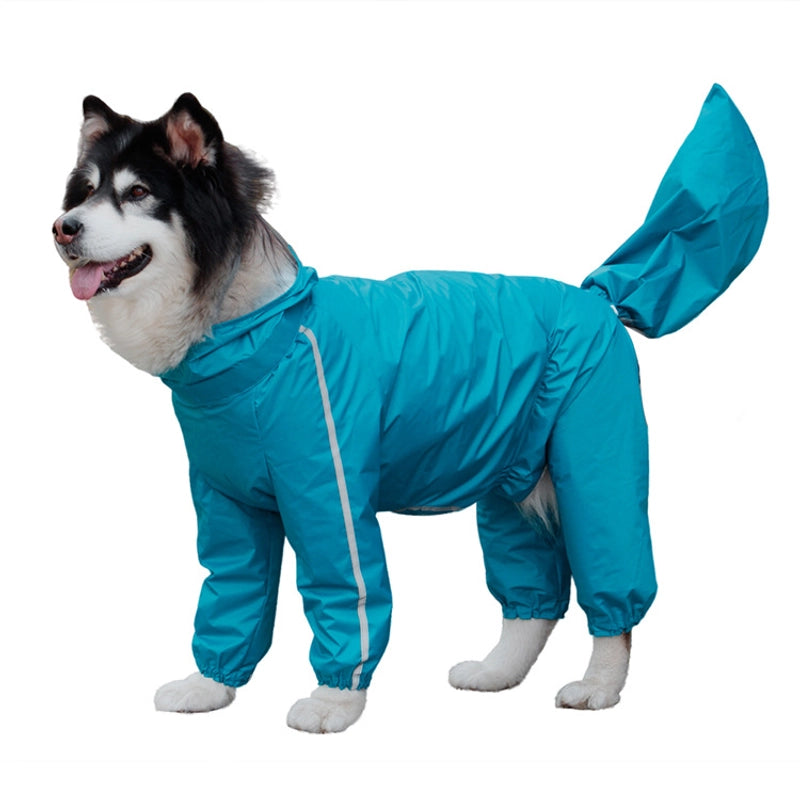 Pet It All-inclusive Four-legged Big Dog Raincoat Golden Retriever Labrador Large Dog Dog Clothes Pet Supplies