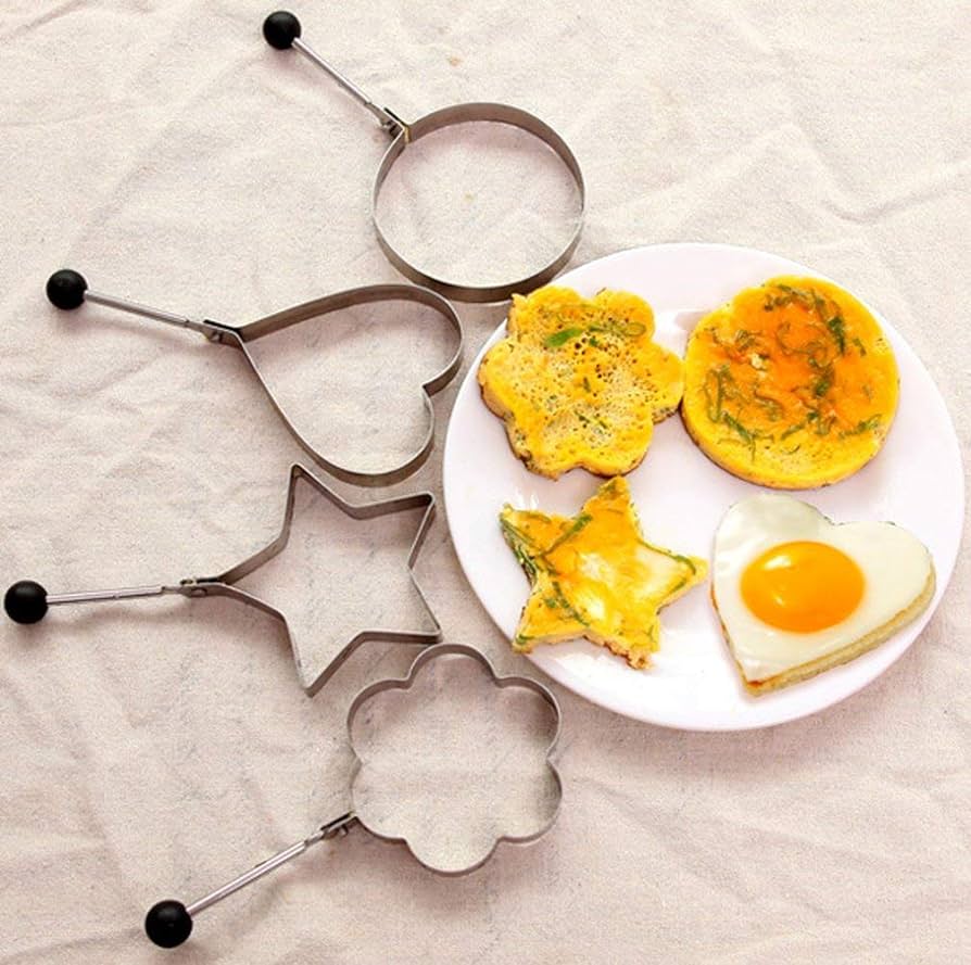 Stainless Steel Fried Egg Molds - Set of 4