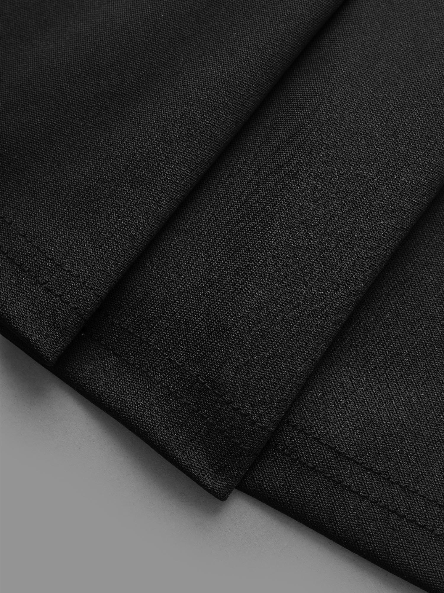 Round Neck Elastic Waist Pleated Dress