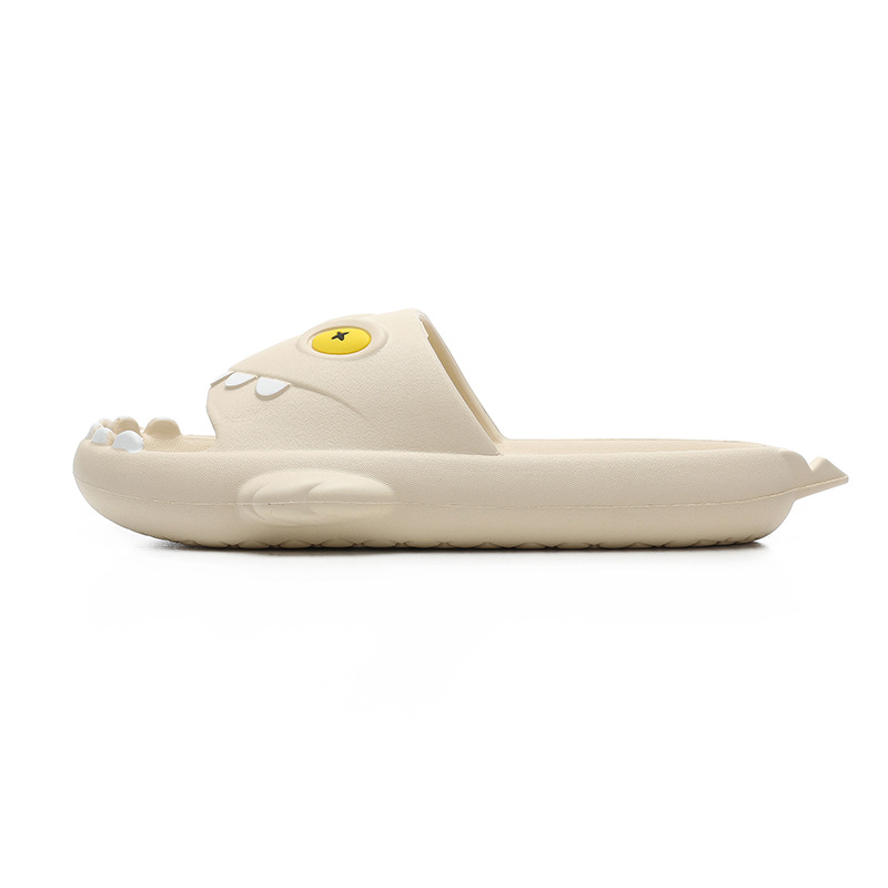 Abeerbajpai  shoes Summer Men Slippers Creative Shark Soft Sole Outdoor Couple Shoes Male Beach Sandals Quick Dry Indoor Slides Bathroom Flip Flops