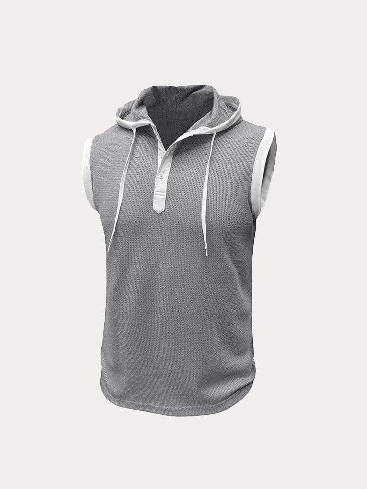 Soft Waffle Hooded Tank Top