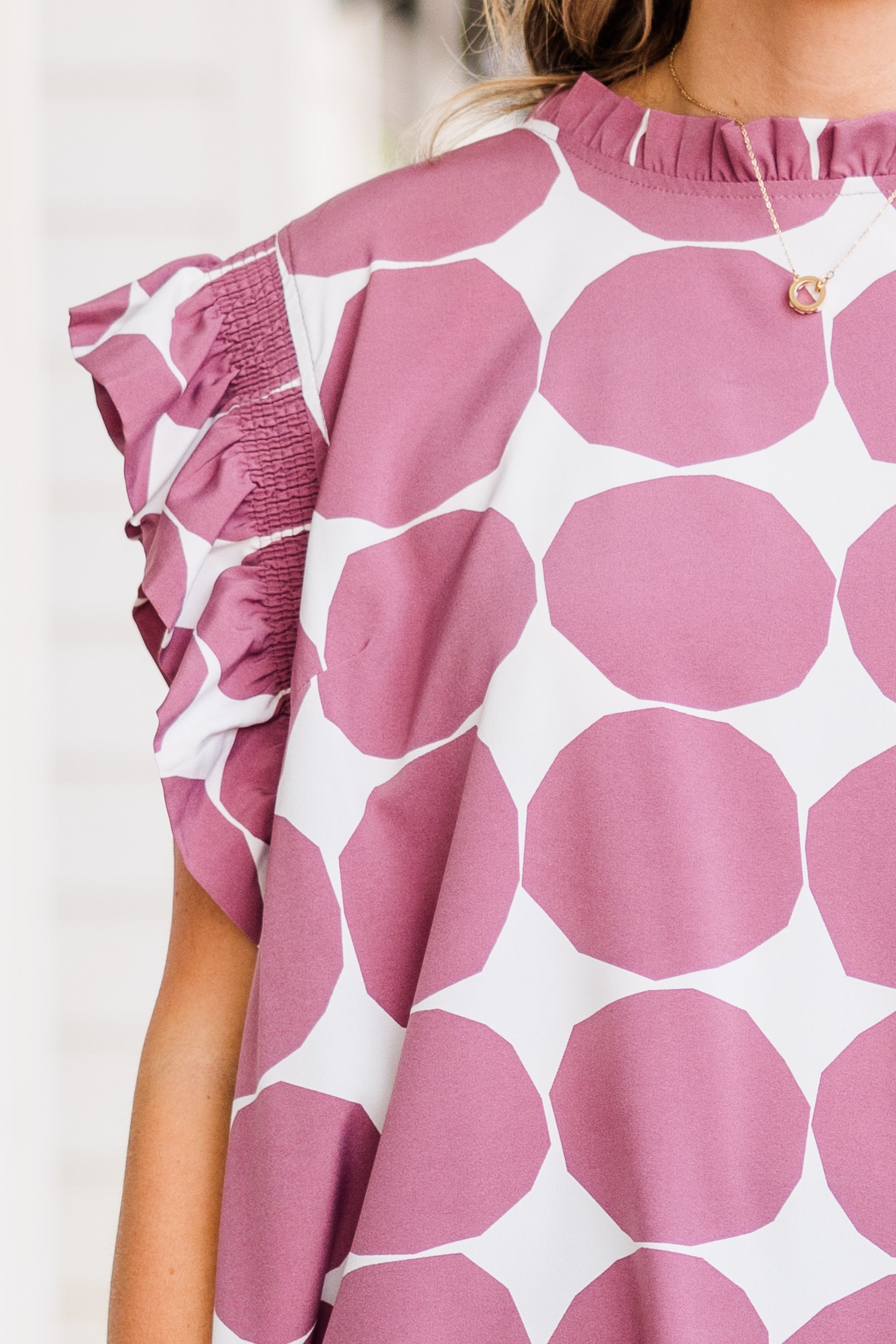 One Last Game Top. Dark Mauve