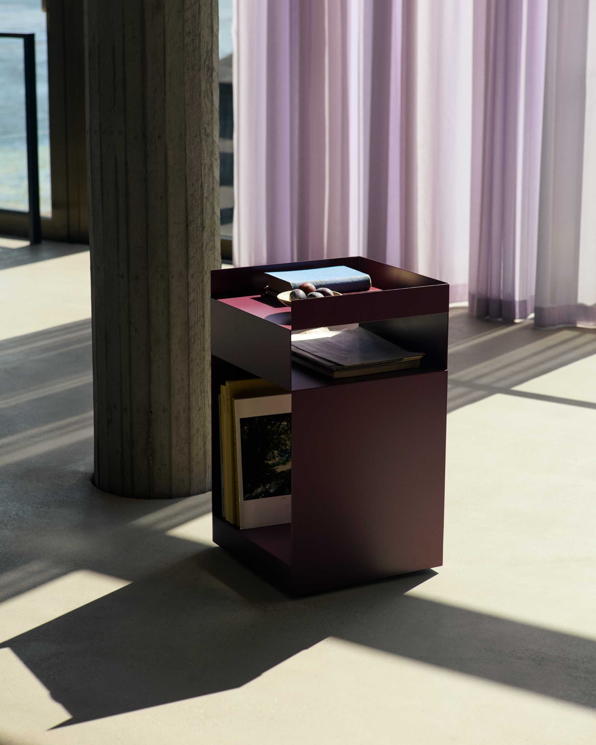&Tradition Rotate SC73 Side Table. dark plum