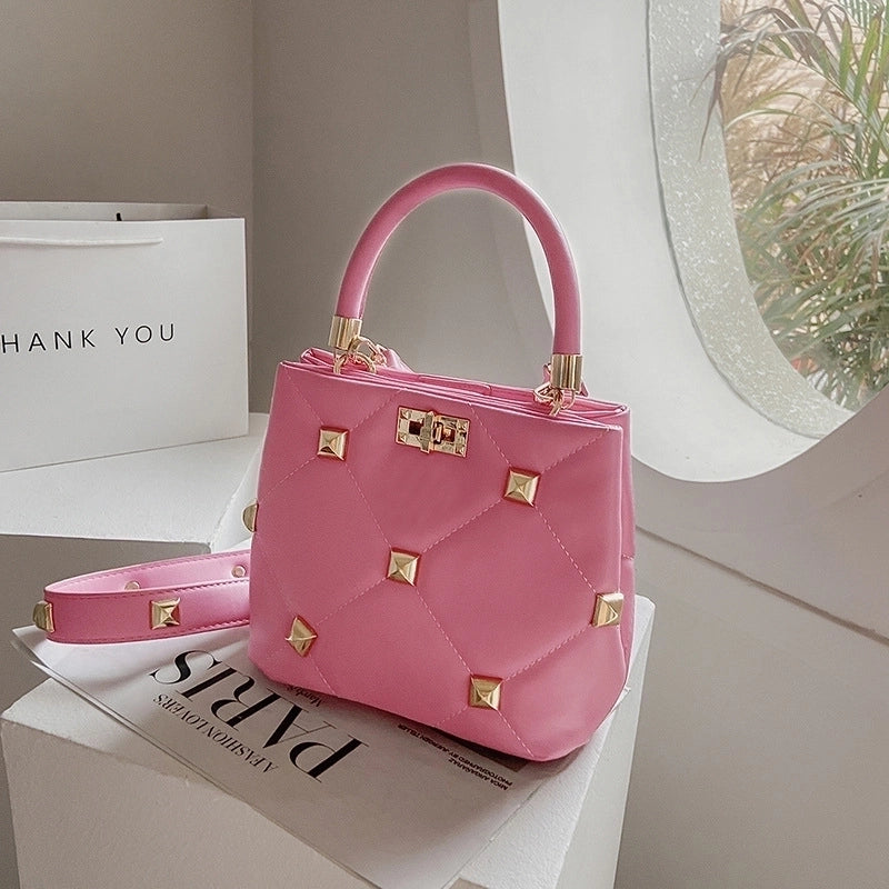 Medium Pu Leather Streetwear Square Bag