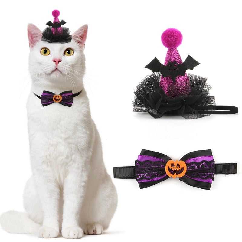 Halloween Pet Atmosphere Clothing Accessories Set Halloween Cat Dress Up Pet Suit Dress Up