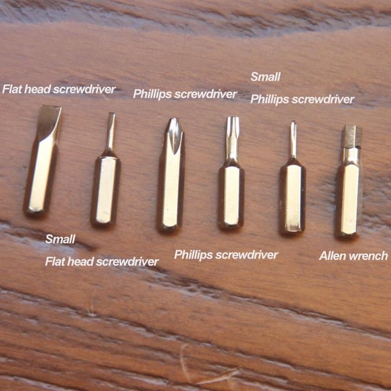 7 in 1 Multifunctional Coin Keychain Screwdriver