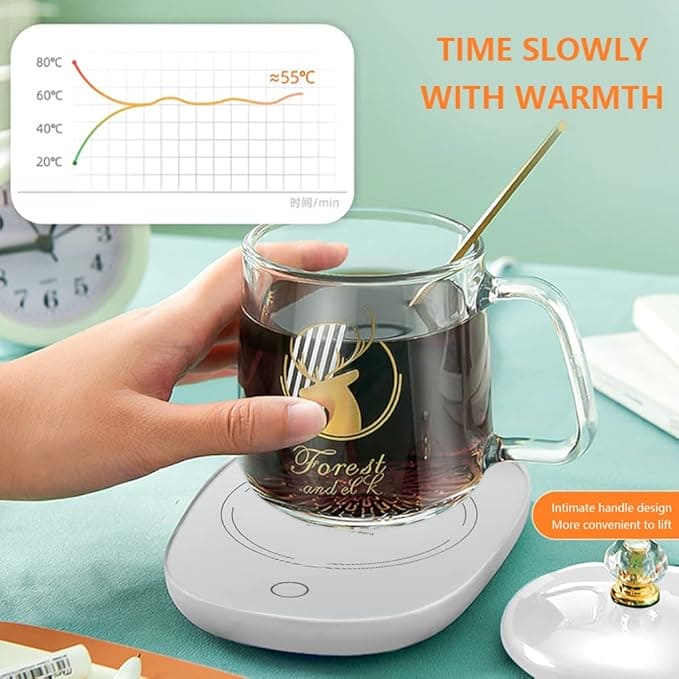 2-IN-1 COFFEE WARMER & MUG SET (WORKS ON ALL MUG TYPES)