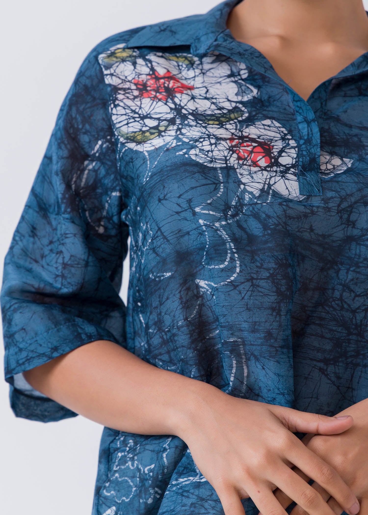 Batik Floral Blouse