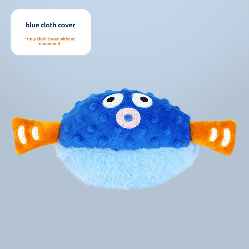 Pet Plush Jumping Ball Vocal Dog Toy Electric Bouncing Ball Smart Automatic Rolling Ball Explosions