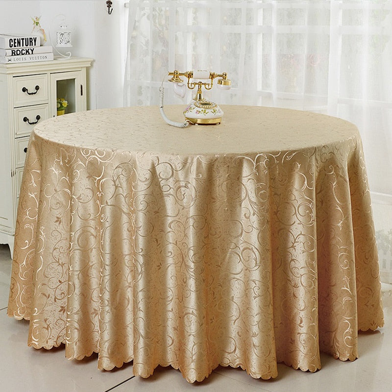 6 Colors Jacquard Tablecloth Cover Damask Pattern for Wedding Hotel