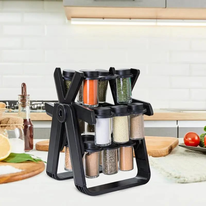 21 PCs Rotating Spice Organizer-14277With Stand