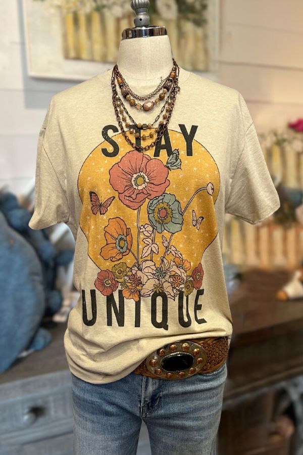 Stay Unique Cotton Tee