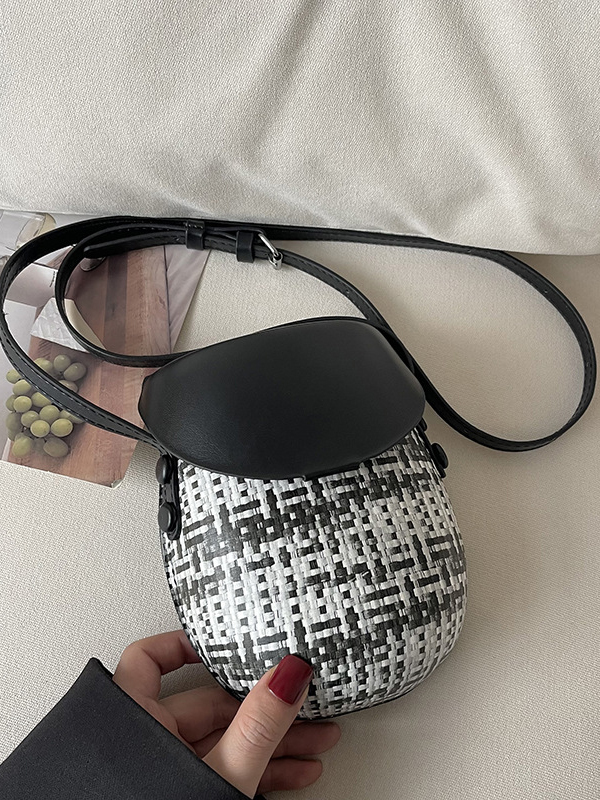 Geometric Split-Joint Woven Bags Bags Accessories Crossbody Bags