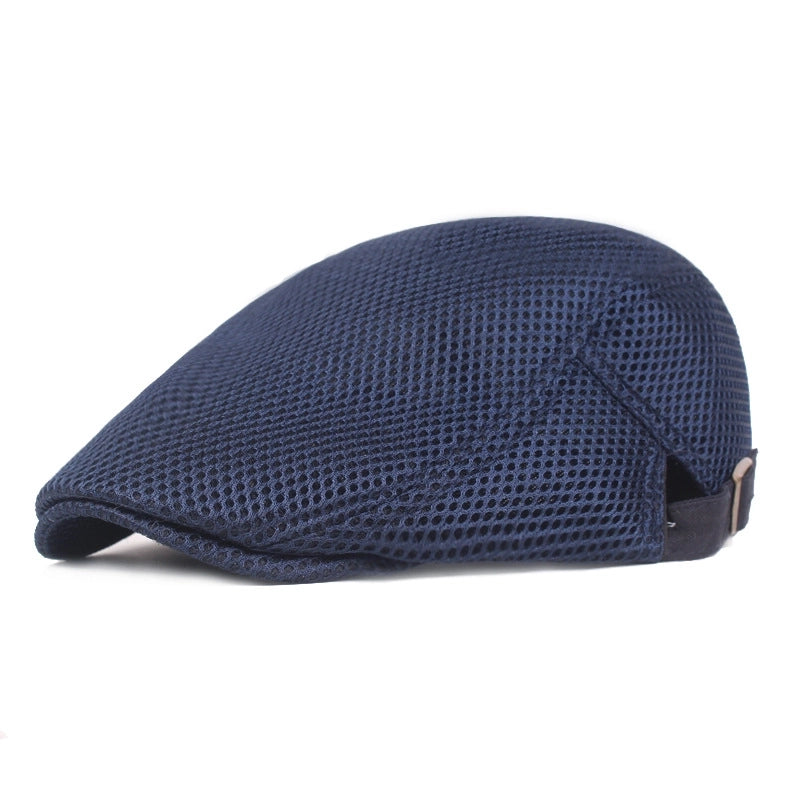 Unisex Minimalist Solid Color Flat Eaves Beret Hat