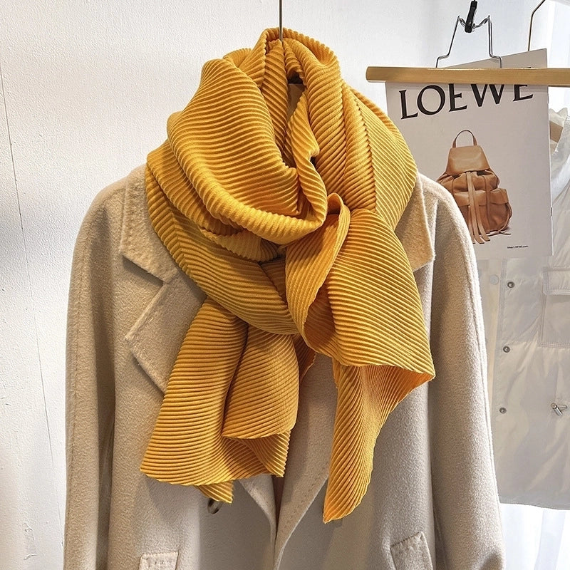 Women's Minimalist Solid Color Imitation Cashmere Polyester Winter Scarves