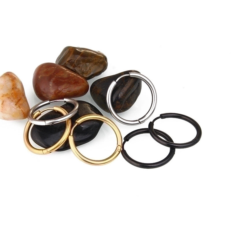 1 Piece Minimalist Geometric Plating Stainless Steel Earrings