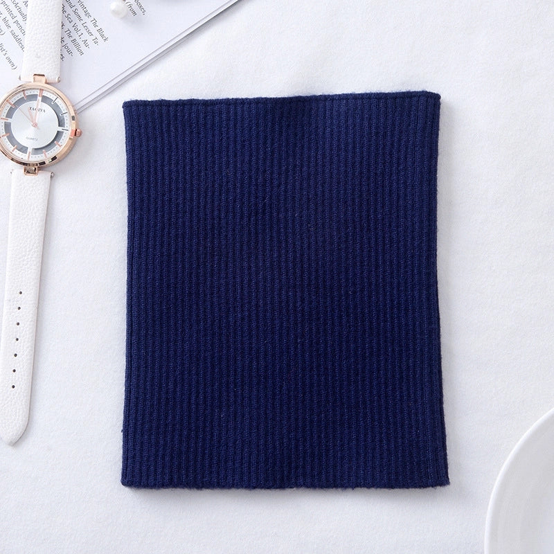 Cashmere Neck Sleeve Women's Knitted Elastic High Neck Cervical Warm Shading Neck High Neck Fake Collar Hair Band Headband Scarf