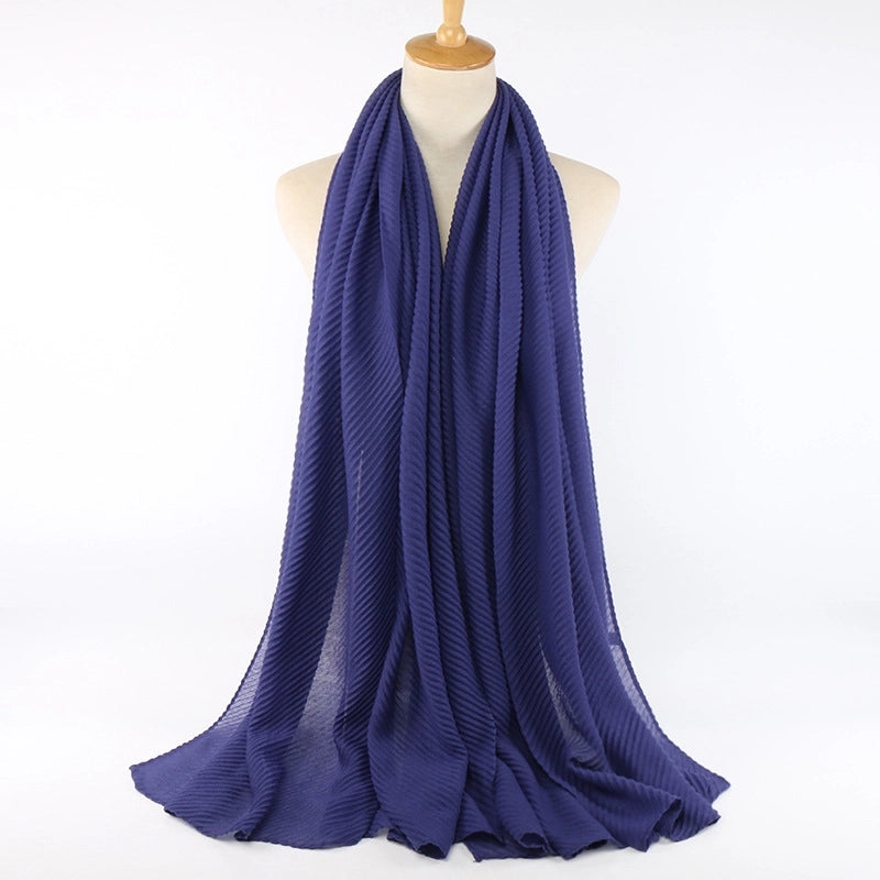 Women's Minimalist Classic Style Solid Color Cotton Scarf