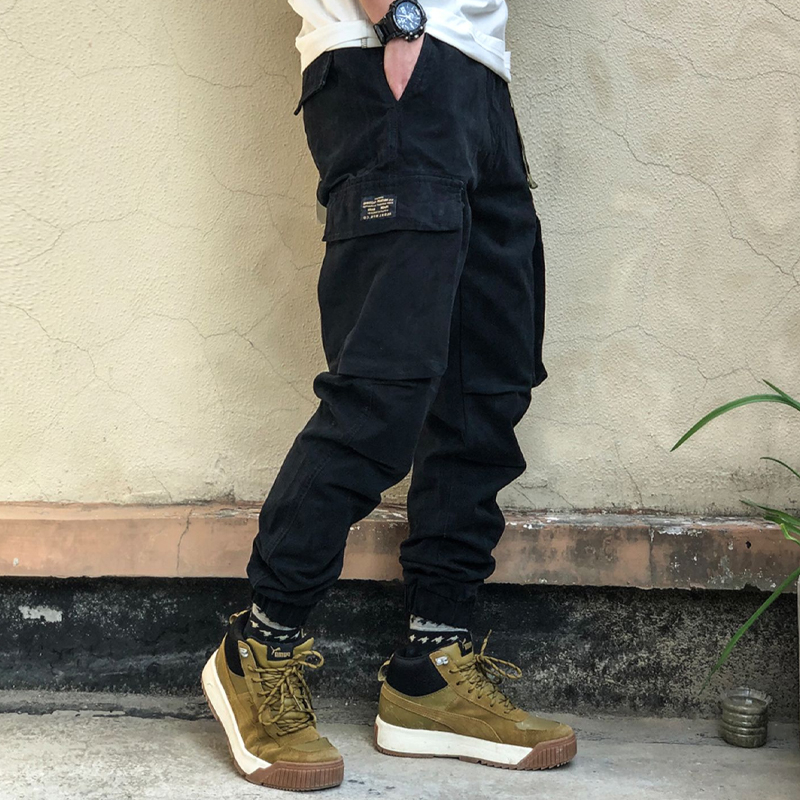 Vintage Camo Pants Washed Cargo Casual Pants