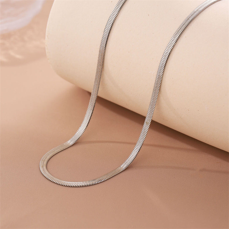 Minimalist Stainless Steel Electroplating Necklaces