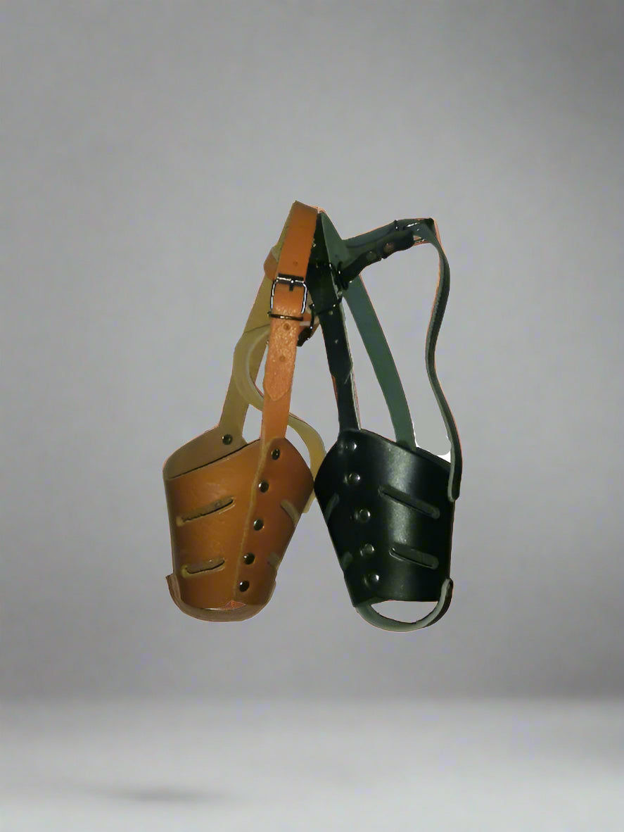 Large leather Dog muzzle