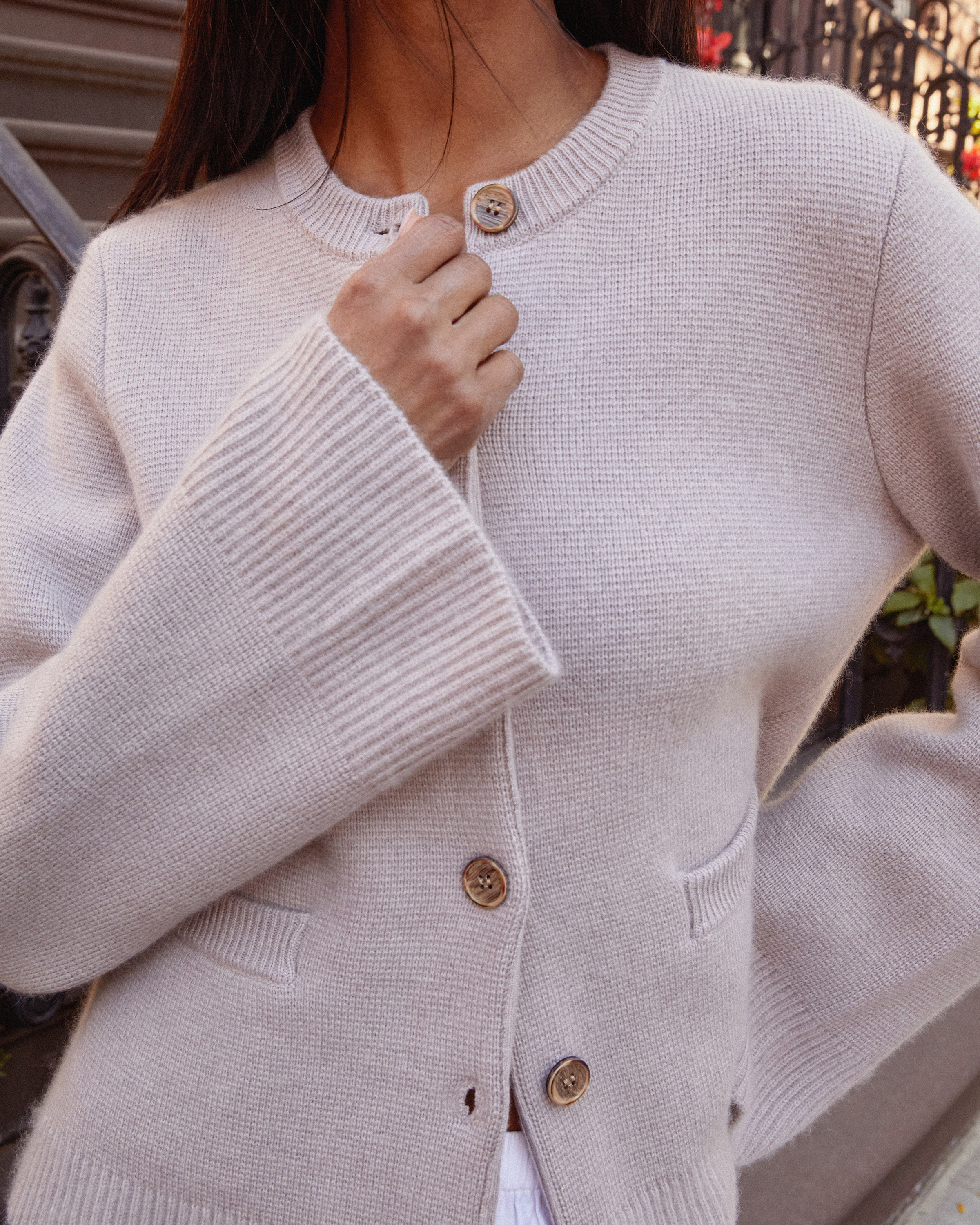 Averie Wool-Cashmere Cardigan