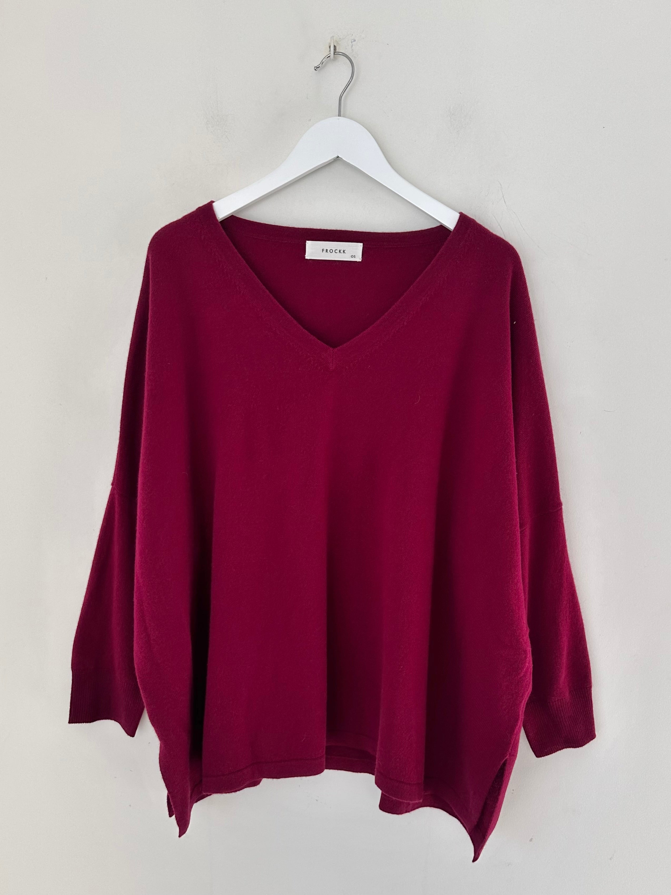 relaxed boyfriend knit- pinot cashmere