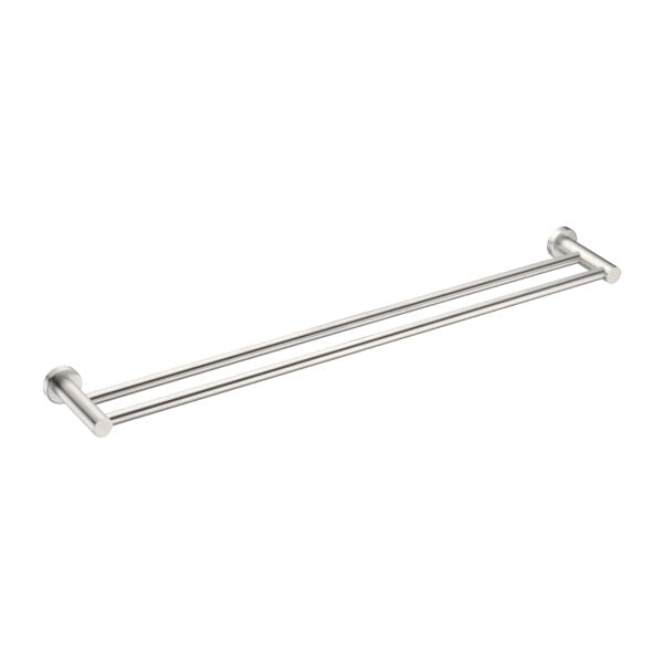 Nero Mecca Double Towel Rail 800mm Brushed Nickel / NR1930dBN