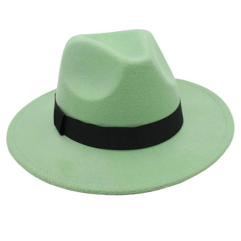 Beach Ferdo Hat Tie-dyed Top Hat Jazz Hat Men And Women Felt Hat Temperament Woolen Hat Trend