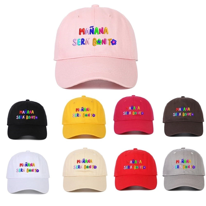 Women's Lady Minimalist Letter Curved Eaves Baseball Cap