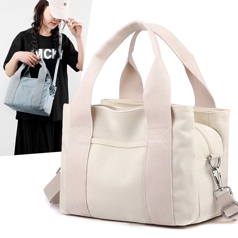 Women's Medium All Seasons Canvas Vintage Style Handbag Tote Bag