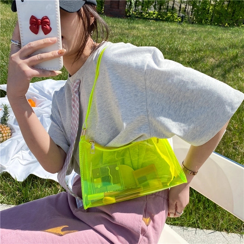 Fashion Simple Transparent Jelly Bag