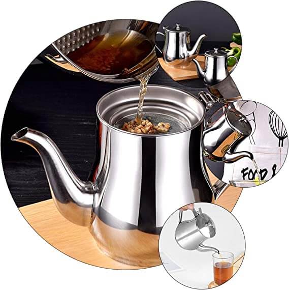 🔥Friday specials🔥Stainless Steel Oil Filter Pot