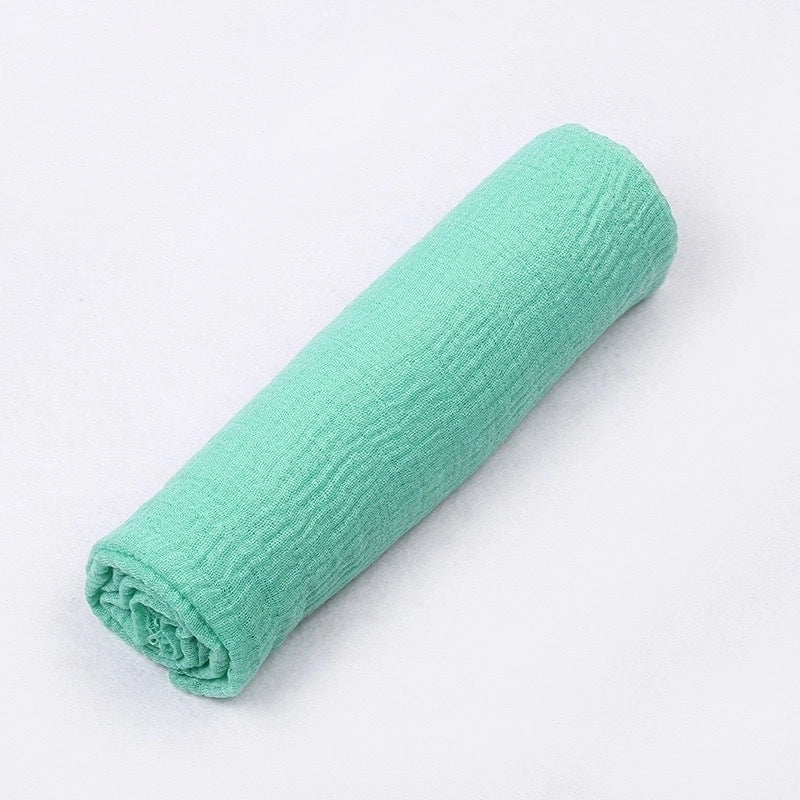 Women's Minimalist Solid Color Satin Printing Shawls