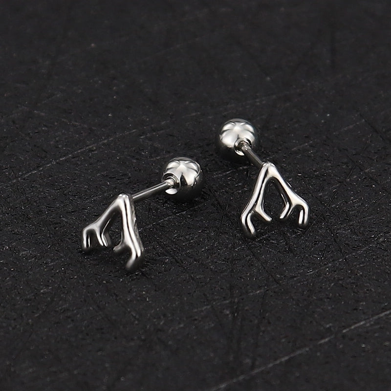 1 Piece Minimalist Commute Geometric Plating Titanium Steel Cartilage Earrings