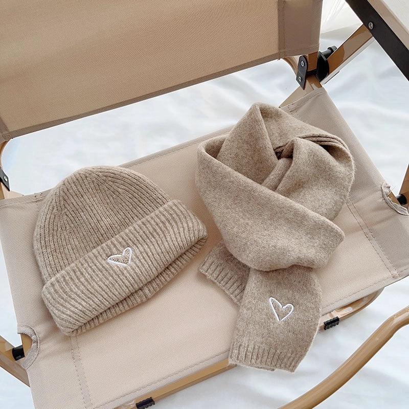 Kid's Cute Sweet Solid Color Wool Cap
