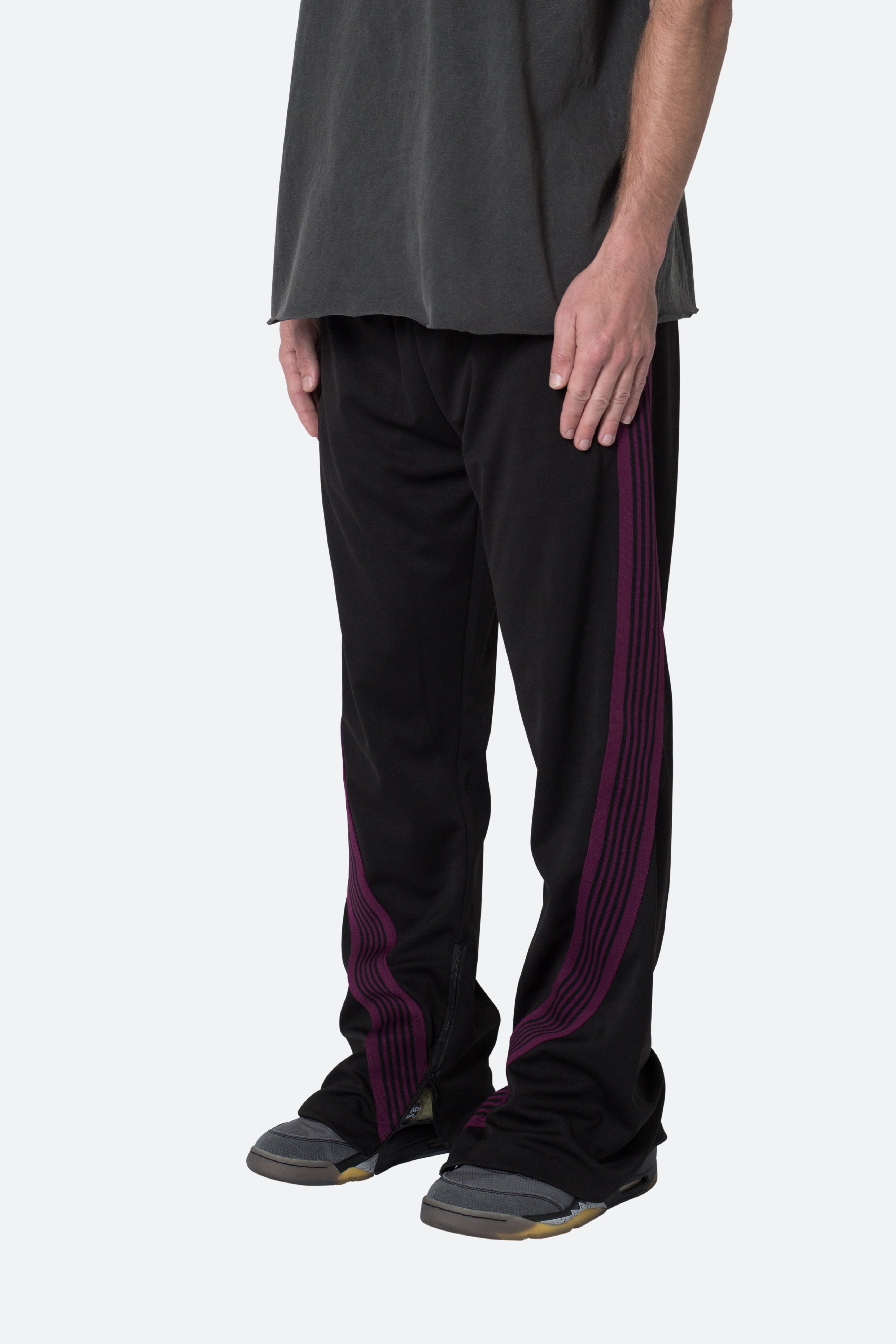 Bent Tape Track Pants - Black