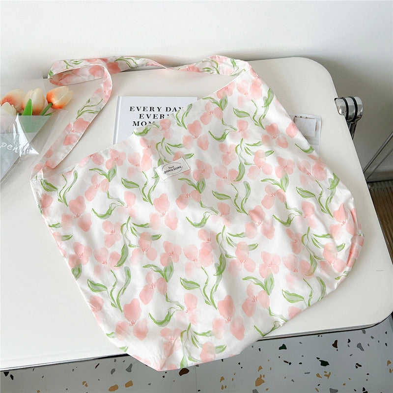 Women's Medium Polyester Floral Elegant Streetwear Square Open Underarm Bag