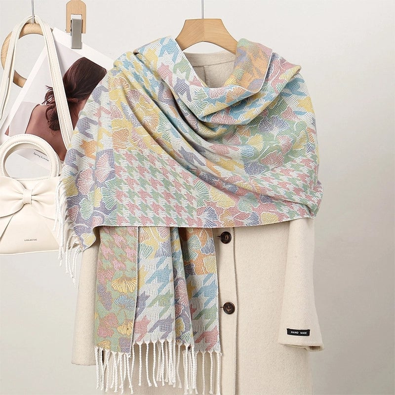 Women's Ethnic Style Minimalist Geometric Solid Color Polyester Scarf
