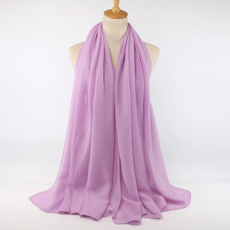 Women's Minimalist Classic Style Solid Color Cotton Scarf