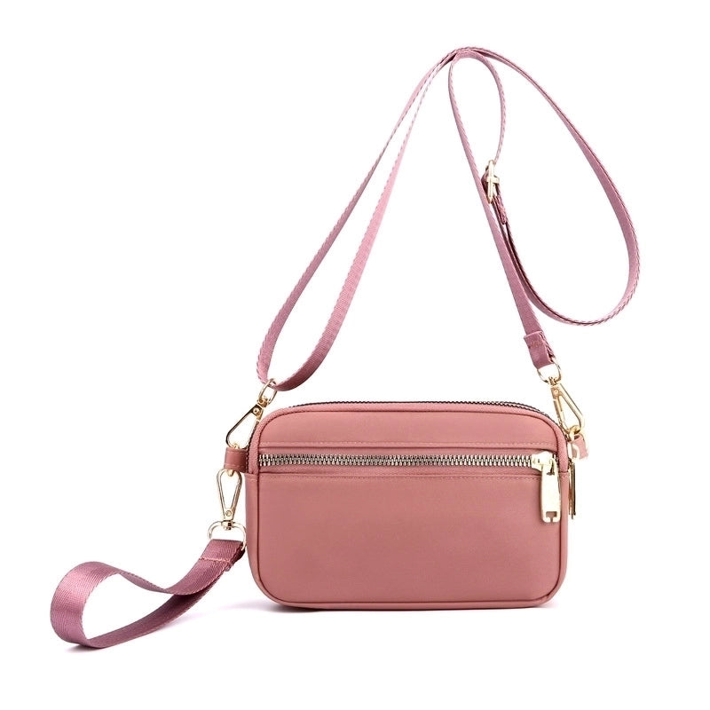 Lightweight Water-repellent Nylon Cloth Bag Casual Shoulder Crossbody Bag Mobile Phone Bag Fashionable Shopping Bag