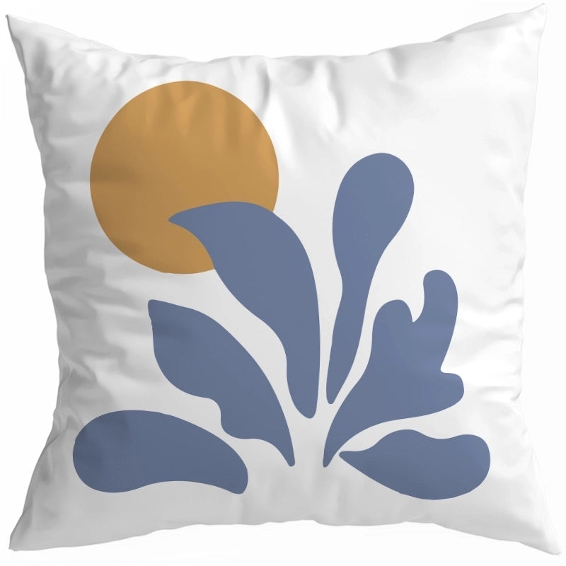 Exaggerated Modern Style Artistic Geometric Color Block Fibre Peach Skin Pillow Cases