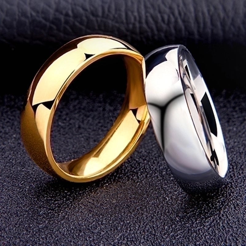 Minimalist U Shape Titanium Steel 18K Gold Plated Plating