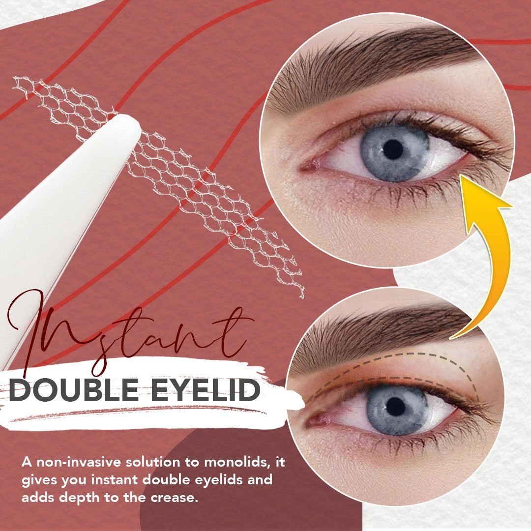 🔥GLUE-FREE INVISIBLE DOUBLE EYELID STICKER120 STRIPS / PACK