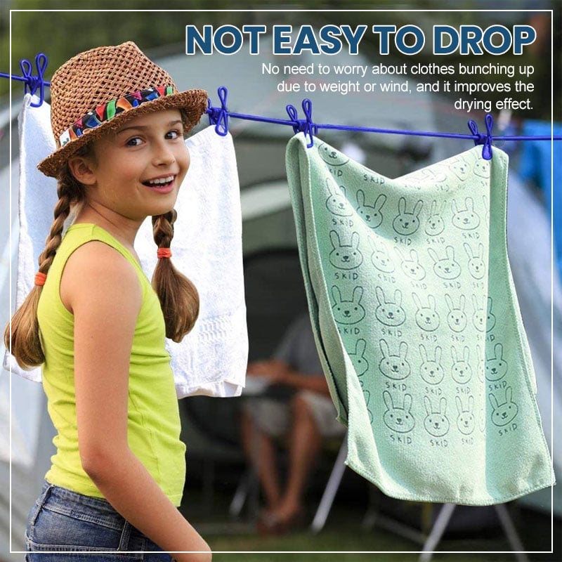 🔥HOT SALE - Portable Clothesline for Camping/Backyard/RV(Buy 2 Get Extra 10% OFF )